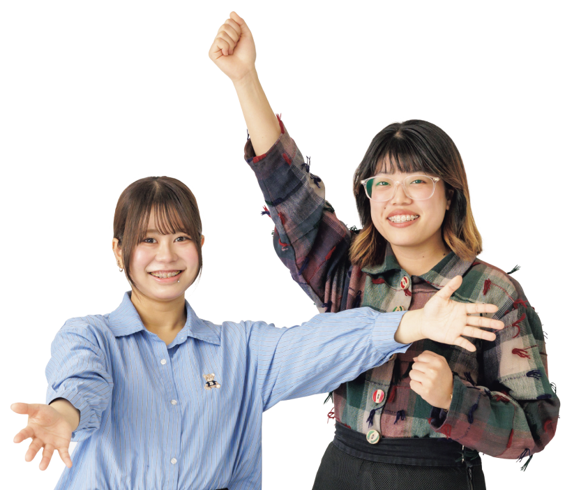 椎﨑万里香さんと末久摘樹さん