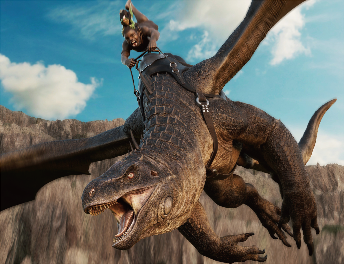 「ドラゴンと少年」