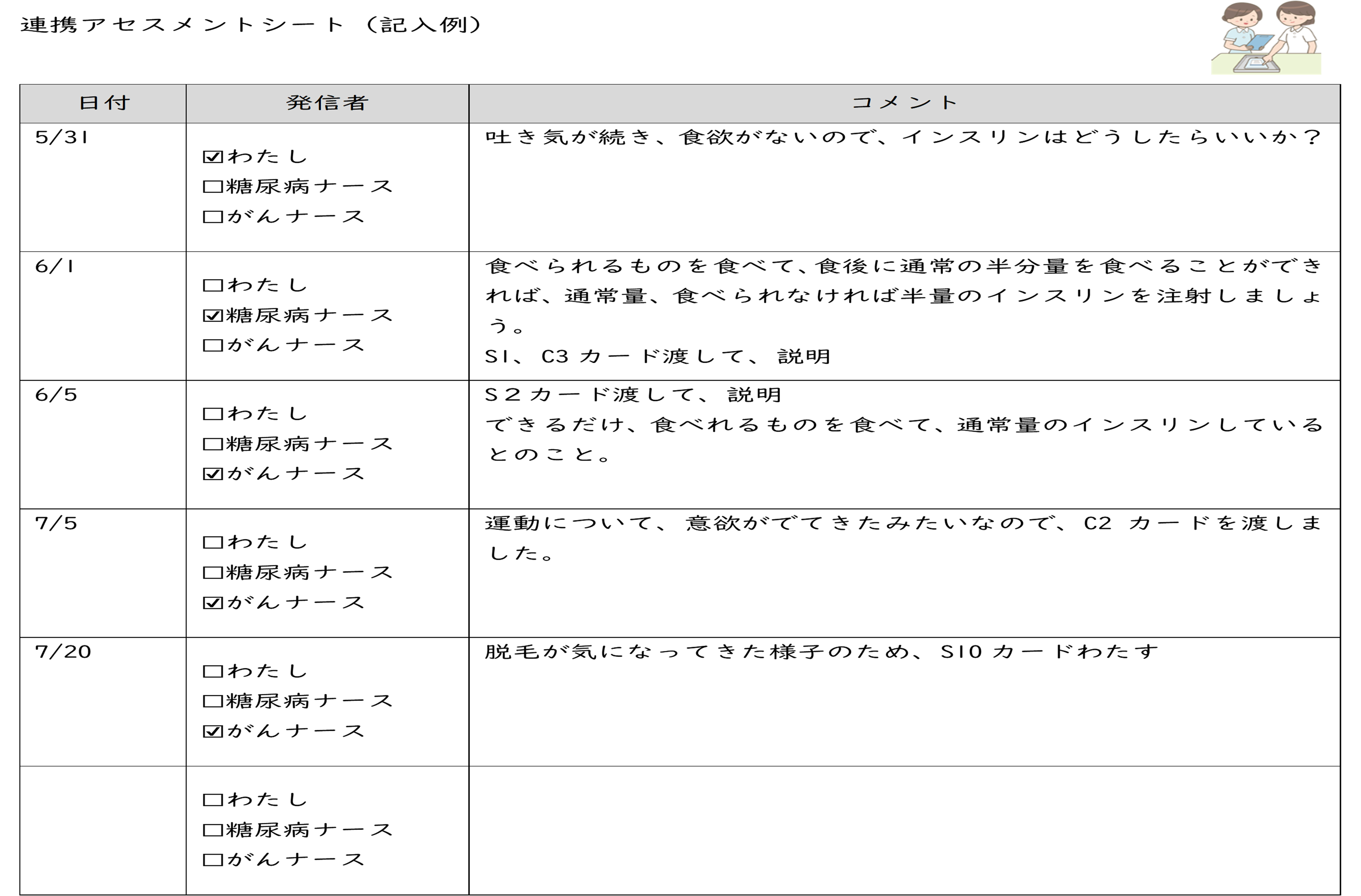 連携アセスメントシート